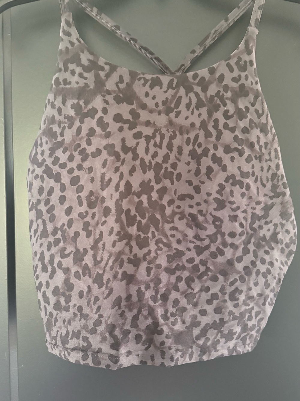 Leopard Print Workout Crop Top NWT